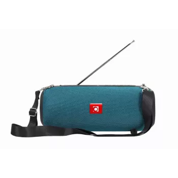 Przenośny głośnik stereo GEMBIRD SPK-BT-17-G — Bluetooth 5.1, 5 W RMS, 1200 mAh, MicroSD, FM, AUX