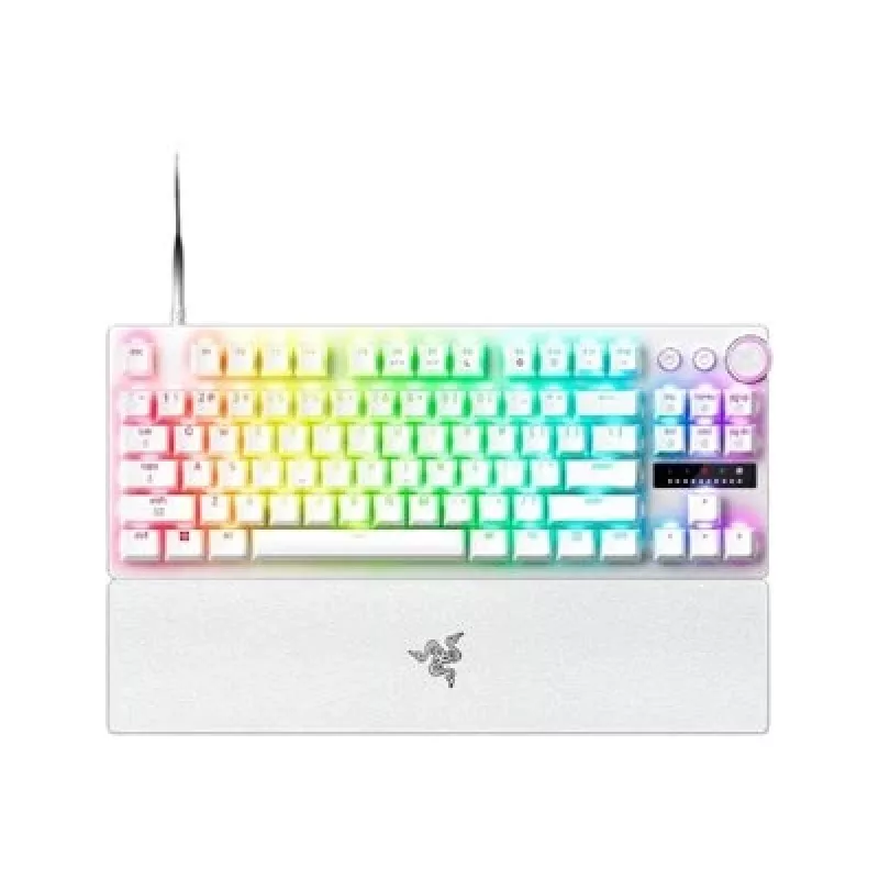 Razer Huntsman V3 Pro Tenkeyless 8KHz | Klawiatura gamingowa | Przewodowa | US | Biała | Przełącznik optyczny analogowy Razer Gen-2