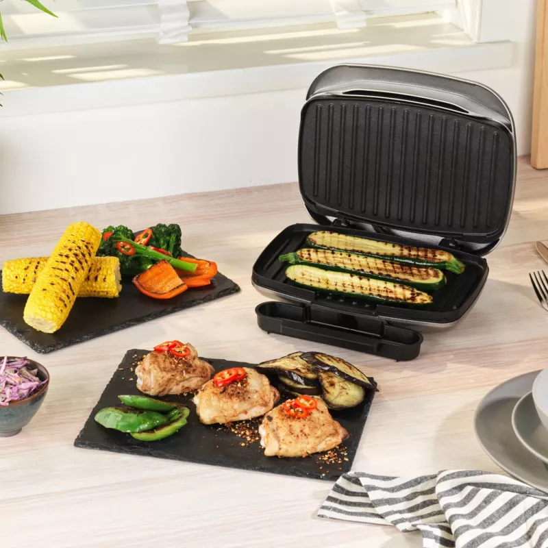 Zdrowy grill elektryczny Petra PT5316HEVDEEU10 z płytami nieprzywierającymi, blatowy, do użytku wewnętrznego