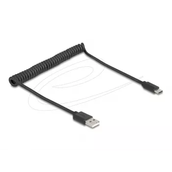 Kabel USB DeLOCK USB 2.0 0,75 m USB A – USB C czarny 90368