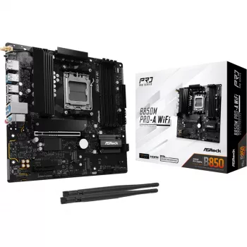 Płyta główna ASRock B850M Pro-A WiFi micro ATX – AMD B850, Socket AM5, DDR5, 4x DIMM, 256GB, Wi‑Fi, 2.5Gb LAN