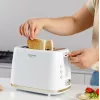 Toster Taurus TO800P 2-kromkowy 800 W Biały z przyciskami i pokrętłem