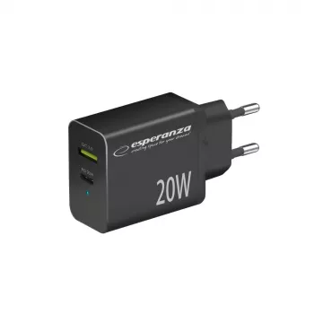 Ładowarka sieciowa Esperanza EZC105K 20W Czarna