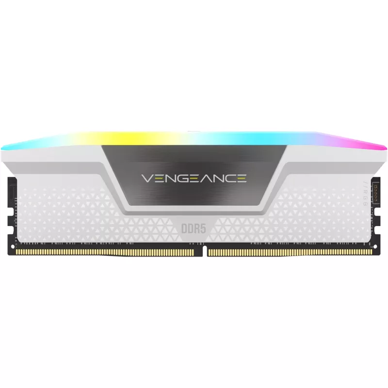 DIMM 32 GB DDR5-6400 (2x 16 GB) Dual-Kit, Memory biały, CMH32GX5M2B6400C32W, Vengeance RGB, INTEL XMP