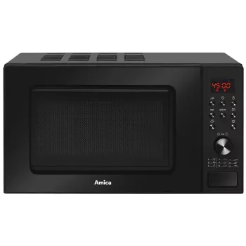 Amica AMGF20E1GB Kuchenka mikrofalowa z płaską powierzchnią i grillem 20 l 700 W Czarna