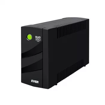 Zasilacz awaryjny UPS EVER DUO 350 AVR, line-interactive tower, 0,35 kVA (245 W), 2x gniazda C13, bateria VRLA 12 V 5 Ah