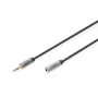 Digitus Audio Extension kabel 3.5mm jack to 3.5mm socket 1.8m Czarny