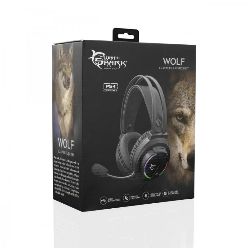 Słuchawki gamingowe White Shark GH-2044 Wolf Black