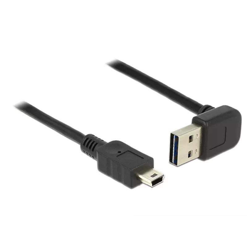 Kabel USB DeLOCK 1m USB 2.0-A na Mini-USB B Czarny