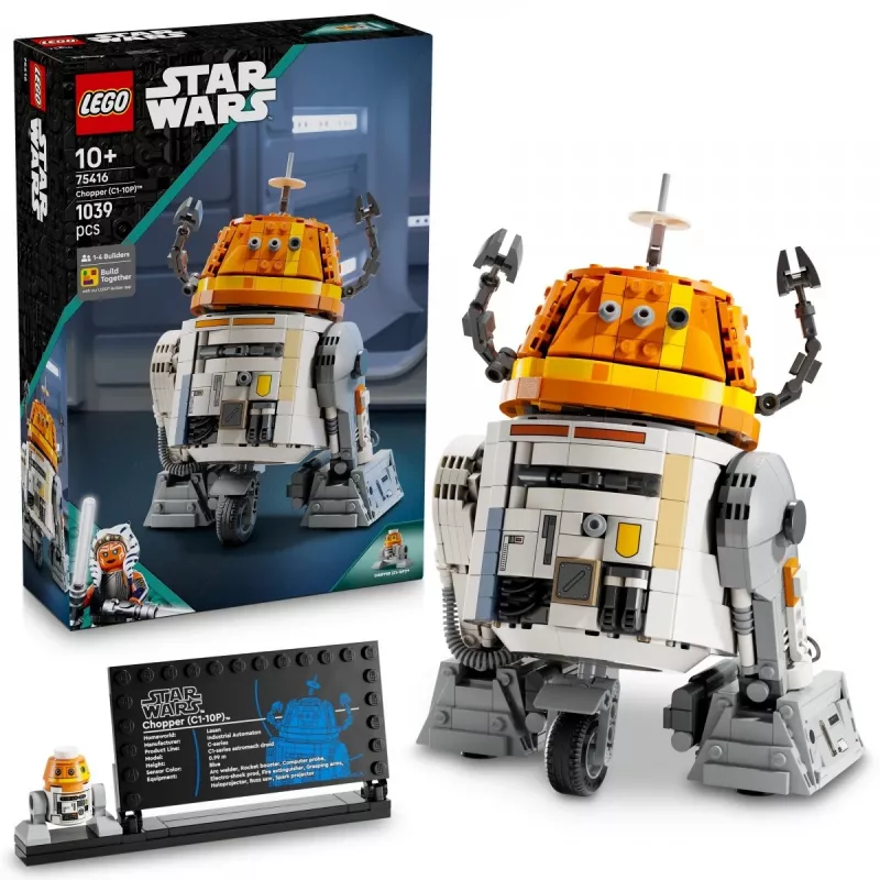 Zestaw konstrukcyjny LEGO Star Wars Chopper C1-10P Astromech Droid model 75416, 1039 elementów, wiek 10+, wysokość 220 mm
