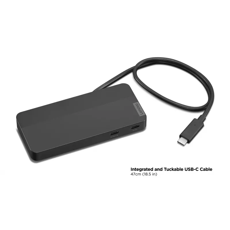 Lenovo 40B90100EU stacja dokująca/replikator portów do laptopa przewodowa USB 3.2 Gen 1 (3.1 Gen 1) Type-C Czarny
