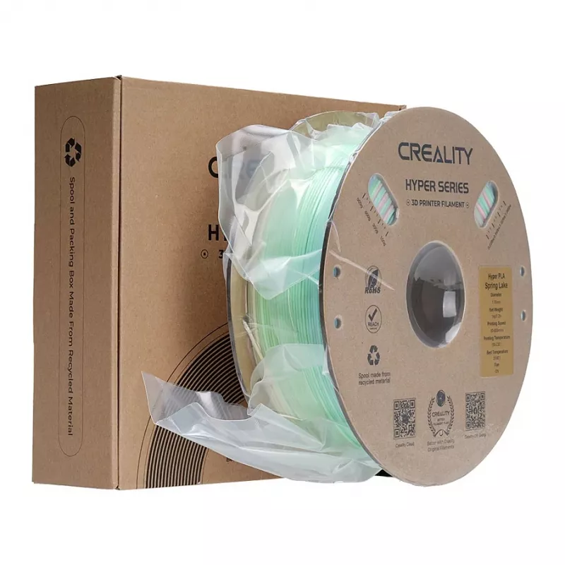 Filament do druku 3D Creality PLA 1,75 mm, 1 kg — Niebieski/Zielony/Różowy (Creality 3301010424)