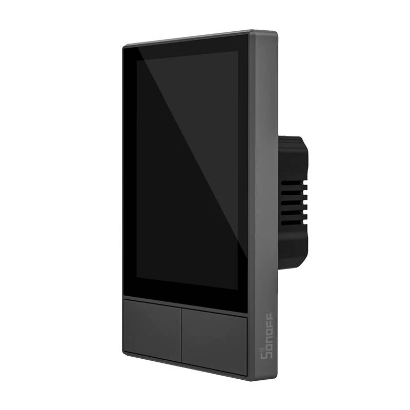 Ścienny inteligentny panel sterowania Wi‑Fi Sonoff NSPanel czarny 120mm
