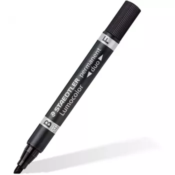 Marker permanentny Staedtler Lumocolor permanent duo 348 B czarny 1 szt.