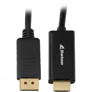 Przejściówka DisplayPort na HDMI Sharkoon 4K 60Hz, kabel 1 m