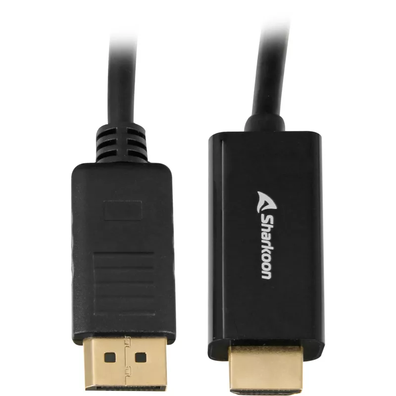 Przejściówka DisplayPort na HDMI Sharkoon 4K 60Hz, kabel 1 m