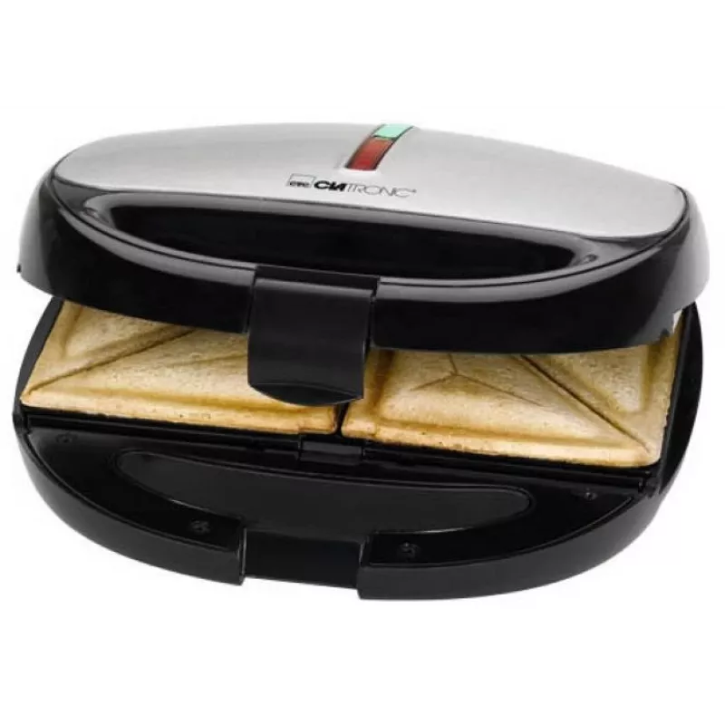Clatronic ST/WA 3670 opiekacz do kanapek 800 W Czarny, stal nierdzewna