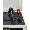 Gramofon z napędem paskowym Lenco TT-115CR kremowy — walizkowy odtwarzacz płyt, nagrywanie USB, Bluetooth 5.0, 33/45/78 RPM