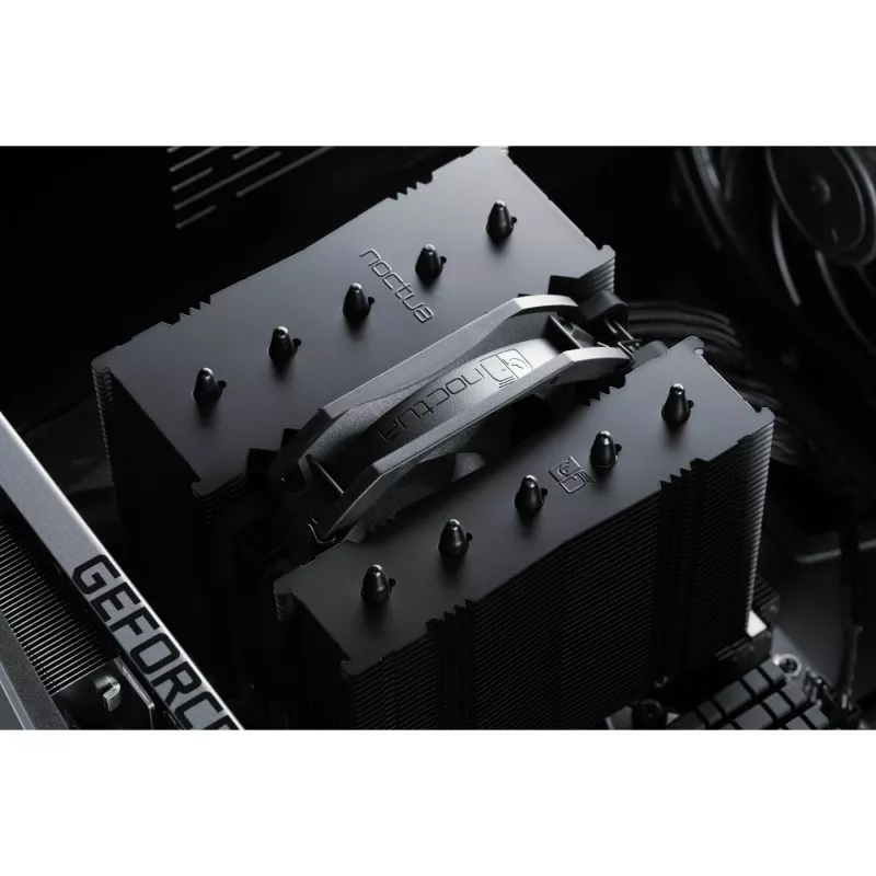 Chłodzenie powietrzne Noctua NH-D12L 12 cm Aluminium Czarny 450-2000 RPM 18,8-22,6 dB