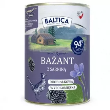 BALTICA regional flavours Bażant z dziczyzną - mokra karma dla psów - 400g