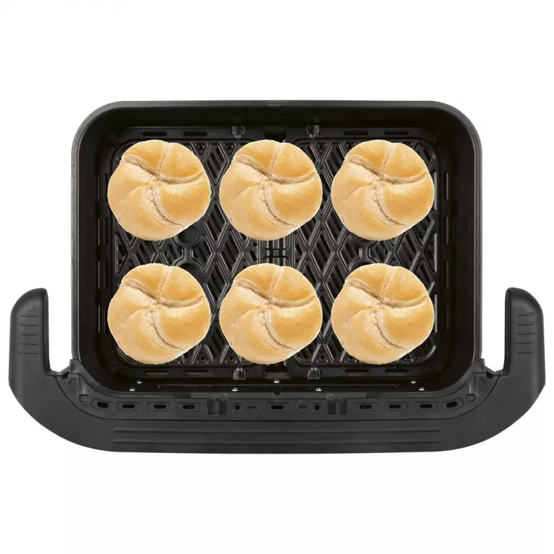 ProfiCook PC-FR 1313 H podwójna frytkownica beztłuszczowa, 10 L, 2400 W, czarno-stalowa nierdzewna