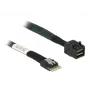 Kabel DeLOCK SAS 85081 0,5m cienki SAS SFF-8654 Mini SAS HD SFF-8643