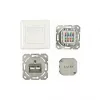 Synergy 21 S216358 - 2 x RJ-45 - 6a - Biały - 80 mm - 80 mm - 5,6 cm