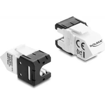 Moduł Keystone DELOCK RJ45 do LSA Cat.6A 45° kątowy nieekranowany 180°