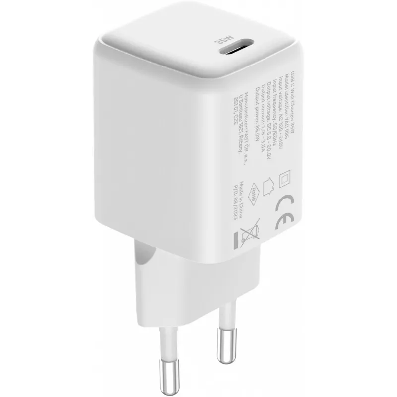 Ładowarka ścienna USB C 35W 3A Power Delivery 3.0 QC 3.0 Biała