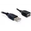 Przedłużacz USB 2.0 DeLOCK 82457 0,15 m Czarny