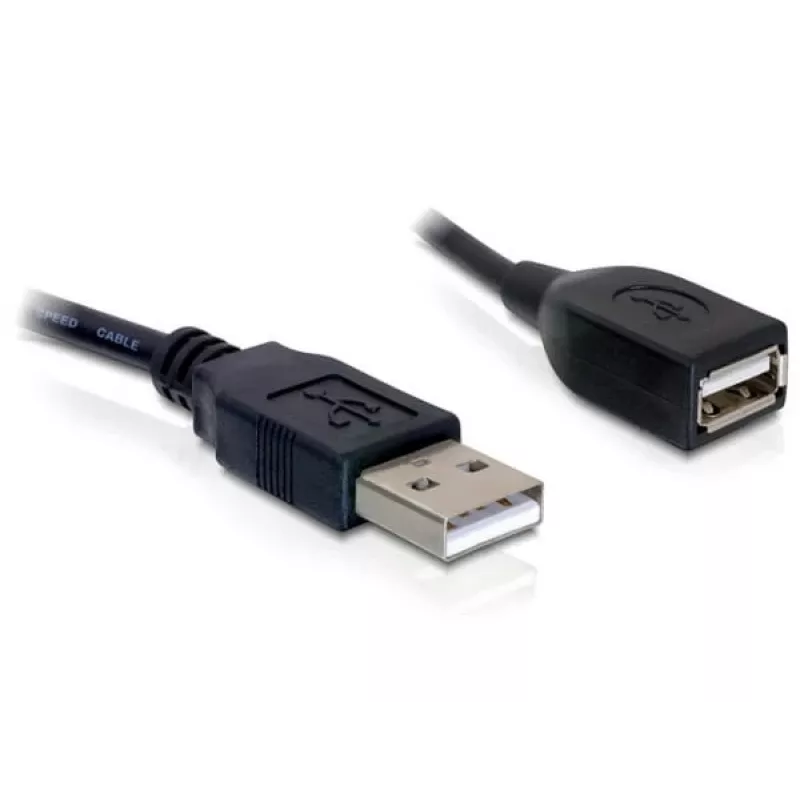 Przedłużacz USB 2.0 DeLOCK 82457 0,15 m Czarny