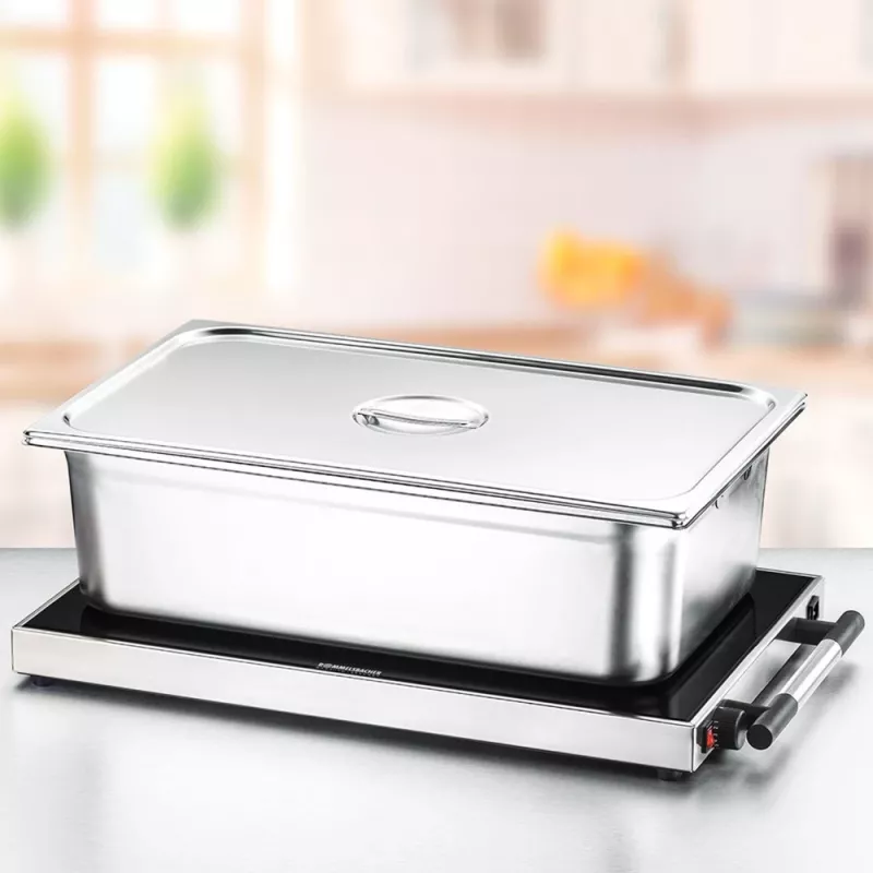 Płyta podgrzewcza Rommelsbacher WPR 307/E 300 W — podgrzewacz do bufetu do utrzymywania potraw w cieple