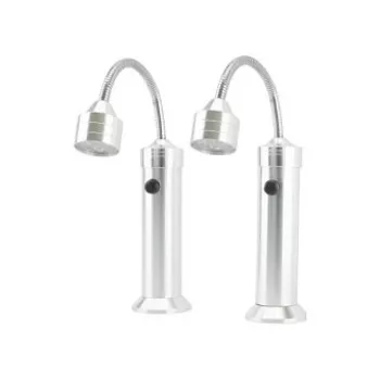 Lampka do grilla RealPower 495550 — stal nierdzewna, baterie AAA, zestaw 2 szt. do grillowania na zewnątrz