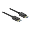 Delock - Kabel DisplayPort - DisplayPort (M) do DisplayPort (M) - DisplayPort 2,0 - 1,0 m - obsługuje 10K 60 Hz (10 240 x 4320) - czarny (80261)