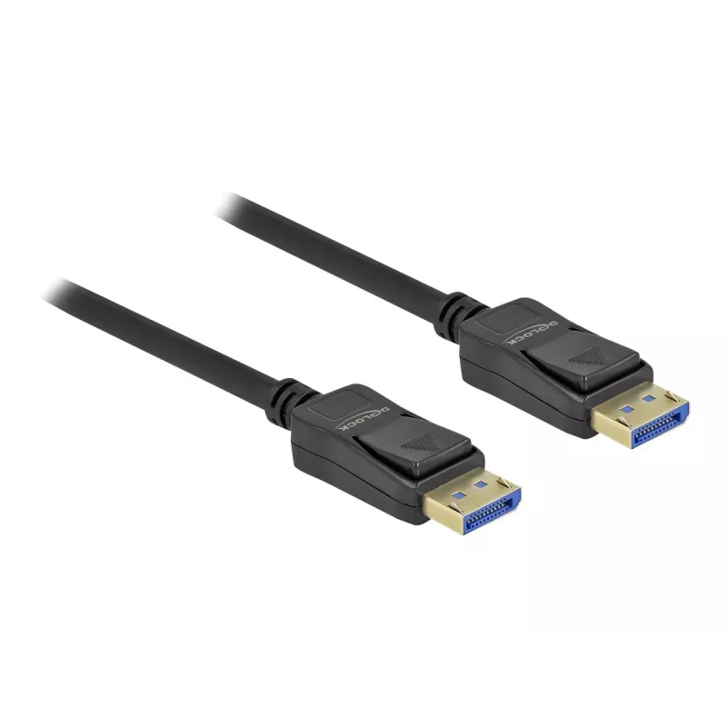 Delock - Kabel DisplayPort - DisplayPort (M) do DisplayPort (M) - DisplayPort 2,0 - 1,0 m - obsługuje 10K 60 Hz (10 240 x 4320) - czarny (80261)