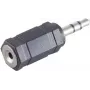 Adapter kablowy ShiverPeaks BS57021 3,5 mm na 2,5 mm czarny srebrny