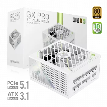 Zasilacz Gamemax, 80 PLUS, Gold | GX PRO 1250G WH | 1250 W