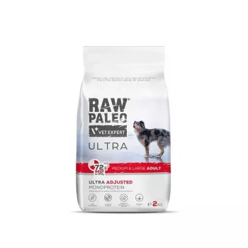 RAW PALEO Ultra Medium&Large Adult Beef - sucha karma dla psa - 10 kg
