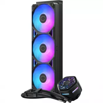 Chłodzenie cieczą AIO 360 mm Cooler Master MasterLiquid 360 Atmos II z wentylatorem VRM MLX-D36M-A25SZ-V1 z RGB