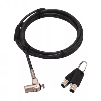 Blokada kablowa DICOTA D31831 czarno-srebrna 2 m klucz okrągły