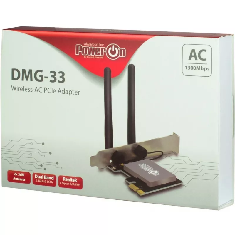 Wewnętrzna karta WLAN Inter-Tech DMG-33 1300 Mbit/s