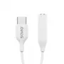 Adapter audio USB Type 3.1 C (M) – Jack 3,5mm (F) Biały SAVIO AK-52