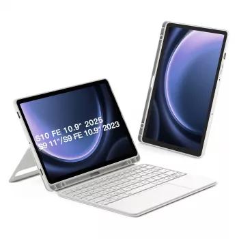 Etui folio z klawiaturą Bluetooth Inateck N0064 do Samsung Galaxy Tab S10 FE/S9 FE/S9 27,9 cm (11 cali) QWERTZ, 2 tryby podstawki, 500 mAh