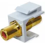 VALUE ROLINE Keystone-Coupling RCA Shielded Tworzywo sztuczne Czerwony (25.99.8213)