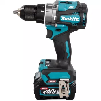 Makita HP001GD201 - Młotowiertarka/Wkrętarka - Akumulatorowa - 2 prędkości - Klucz uchwytowy 13 mm - 140 N·m - 2 akumulatory, ładowarka w zestawie - 40 V (HP001GD201)
