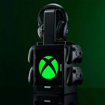 Numskull Games Official Xbox Gaming Locker, uchwyt na dyski do gier, Xbox, czarny, przewodowy