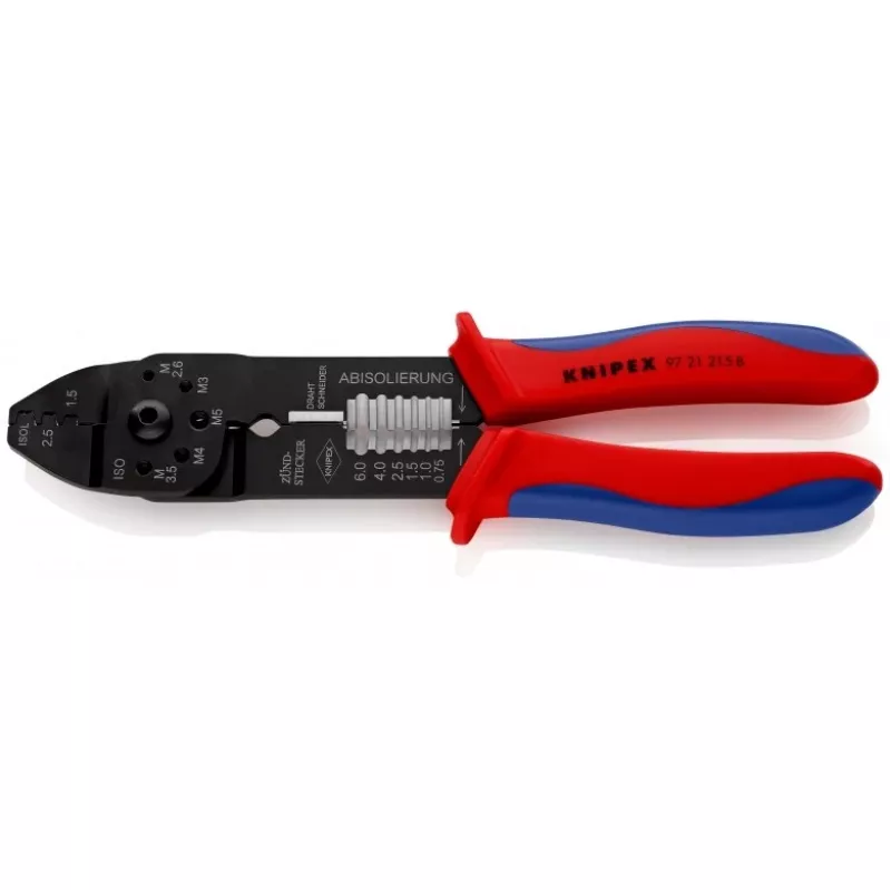Narzędzie do zaciskania Knipex 97 21 215 B czarny, niebieski, czerwony