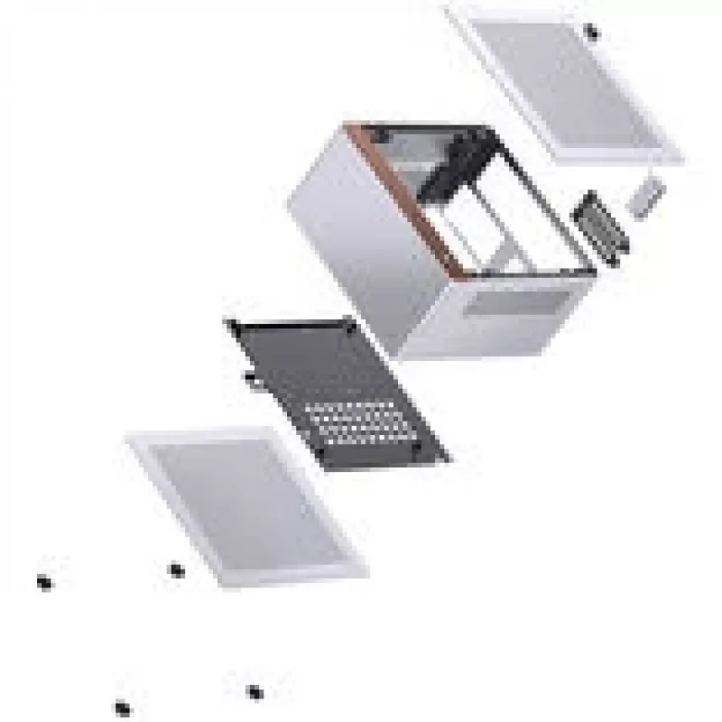 Obudowa komputerowa Jonsbo NV10 Mini ITX - srebrna