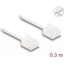 Kabel sieciowy DeLOCK RJ45 Cat.6 UTP 0,3 m biały