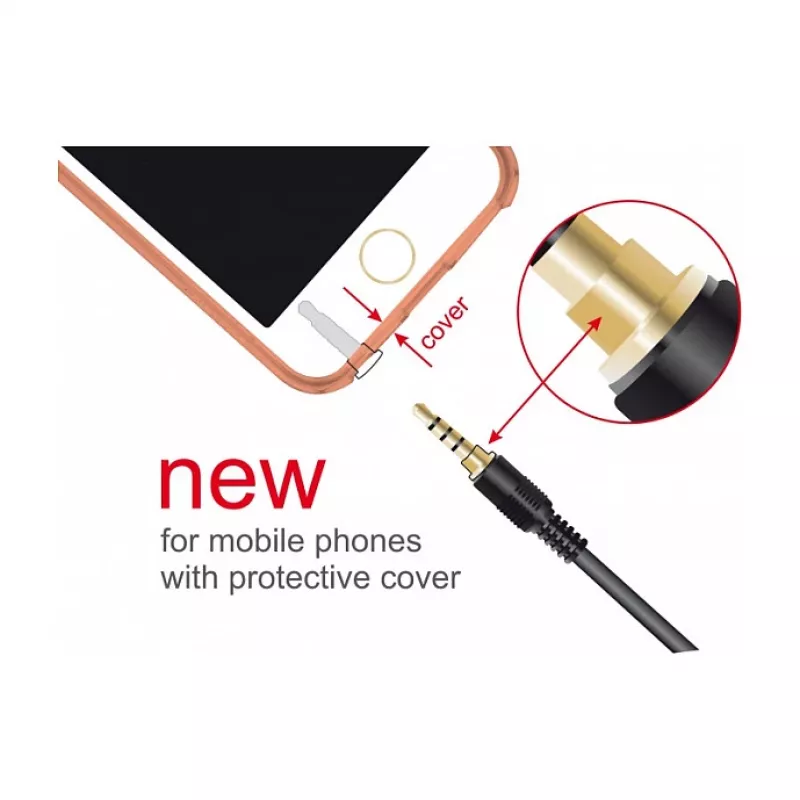 Kabel audio DeLOCK 85629 1m 3.5mm Czarny